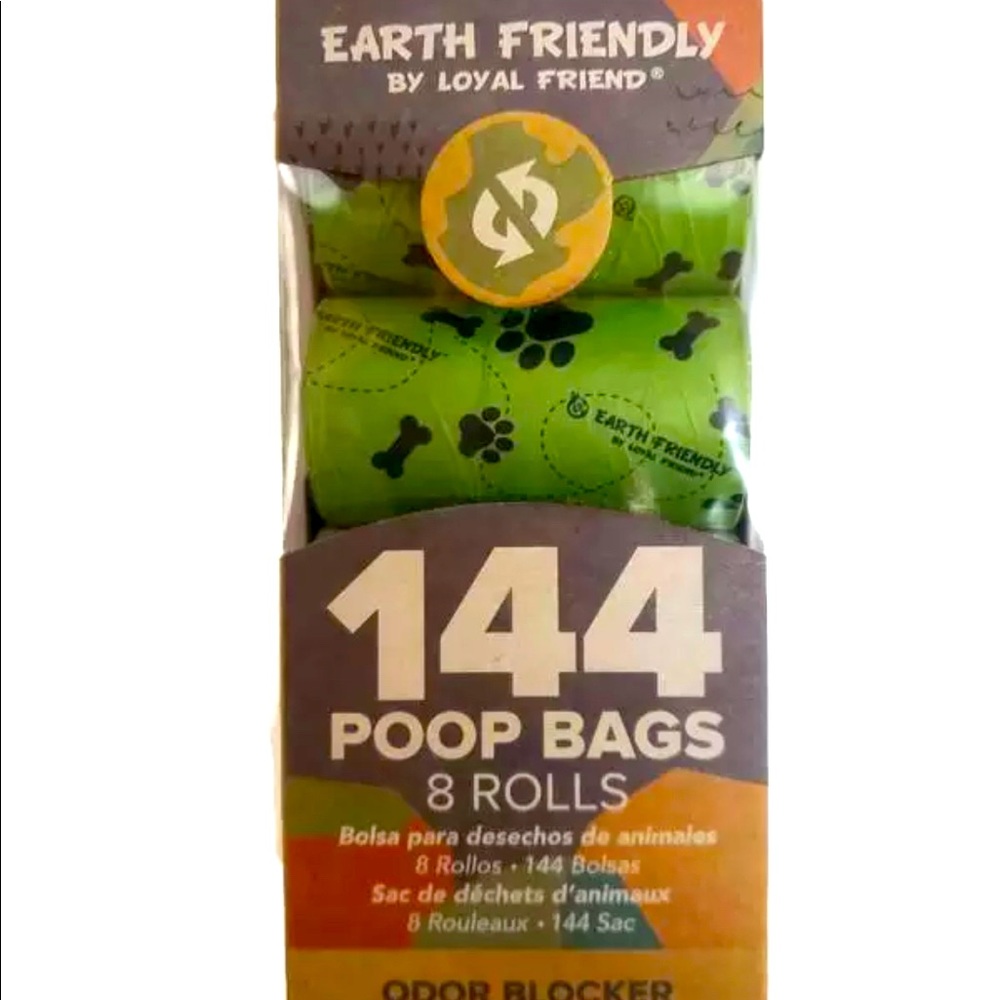 Earth friendly poop bags for pets 8 refill rolls